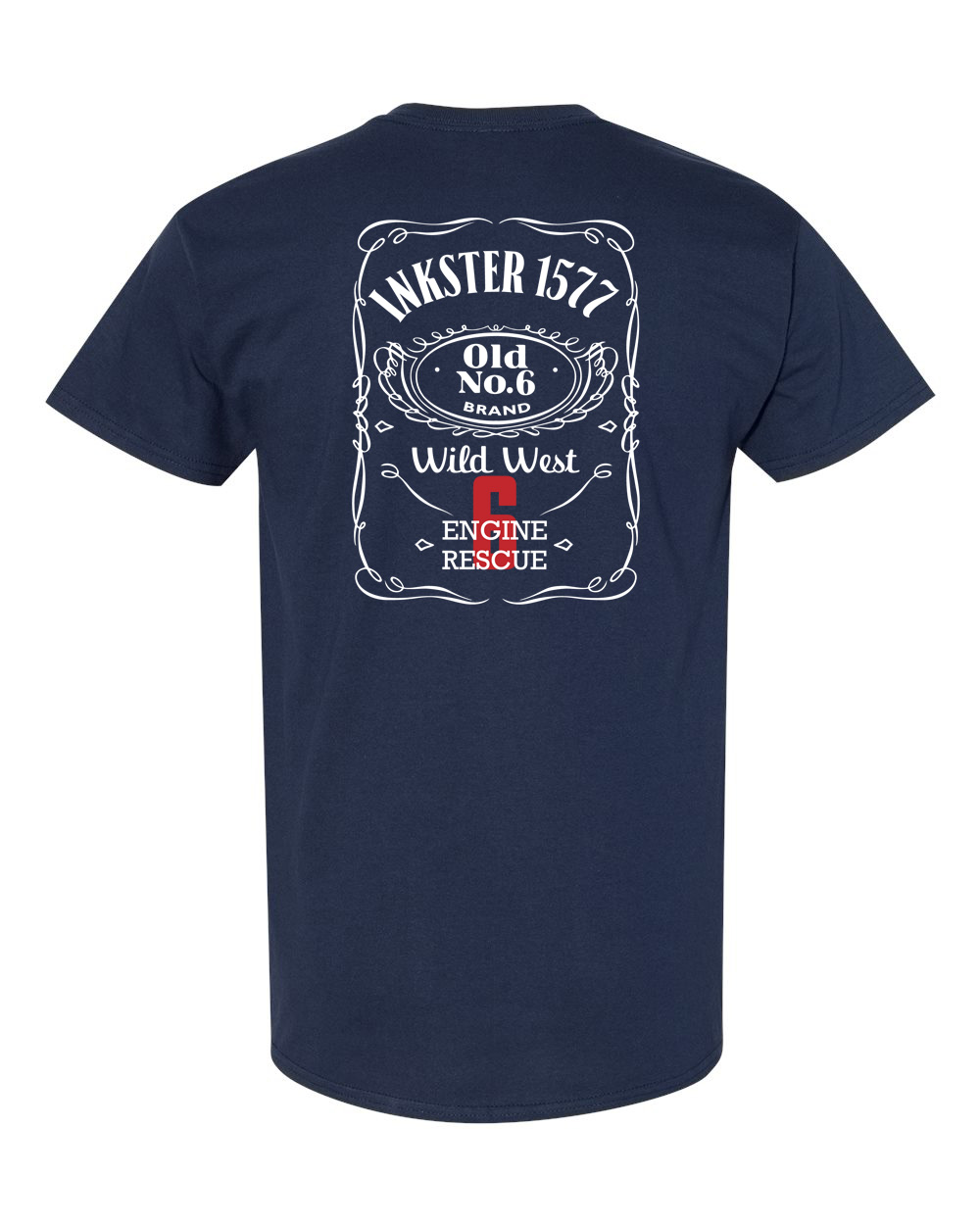 No6 NAVY T BACK