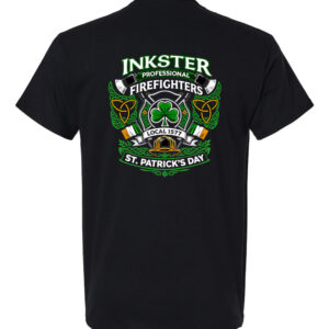 Inkster Firefighters St Patricks Day Shirt black design
