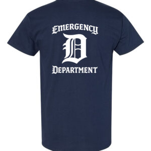 Emergency Department Shirt Old English D design black and navy