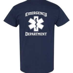 Emergency Department Shirt Star of Life design black and navy