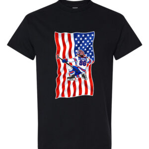 patriotic hockey shirt american flag player design