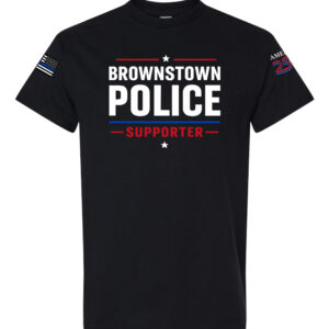 Brownstown Police America 250 Supporter apparel in black